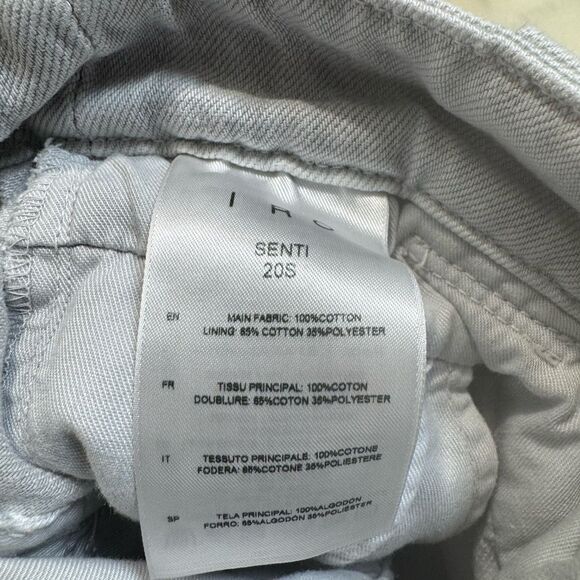 IRO PARIS FRANCE Pleated Senti Gray Denim Skirt 20s NWT 36 - Picture 13 of 13